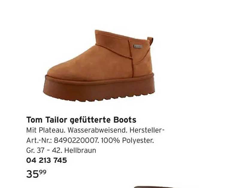 Tom Tailor gefütterte Boots