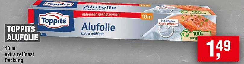 Toppits Alufolie 10 m extra reißfest