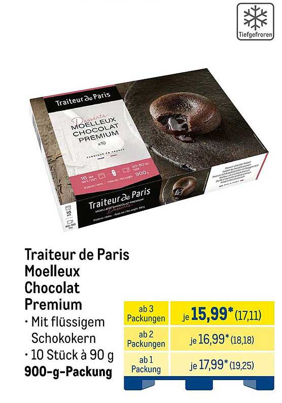 Traiteur de Paris Moelleux Chocolat Premium 900-g-Packung
