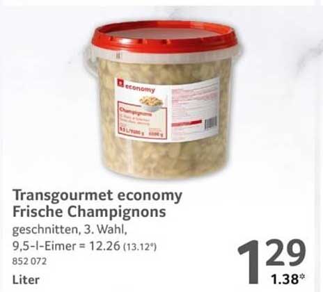 Transgourmet economy Frische Champignons