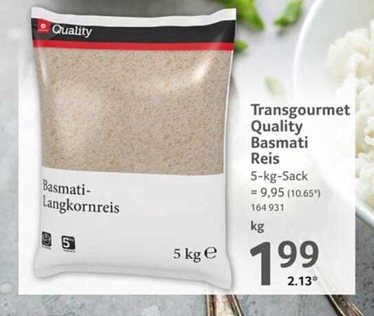 Transgourmet Quality Basmati Reis 5 kg