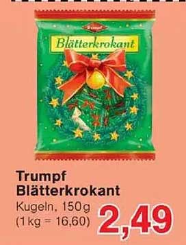 Trumpf Blätterkrokant Kugeln, 150g