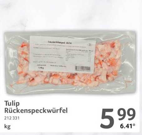 Tulip Rückenspeckwürfel