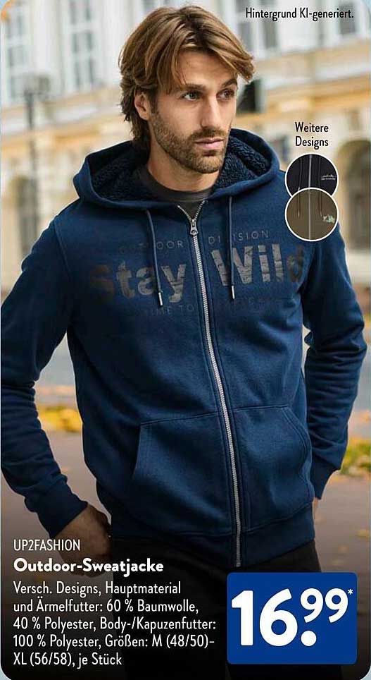 UP2FASHION Outdoor-Sweatjacke