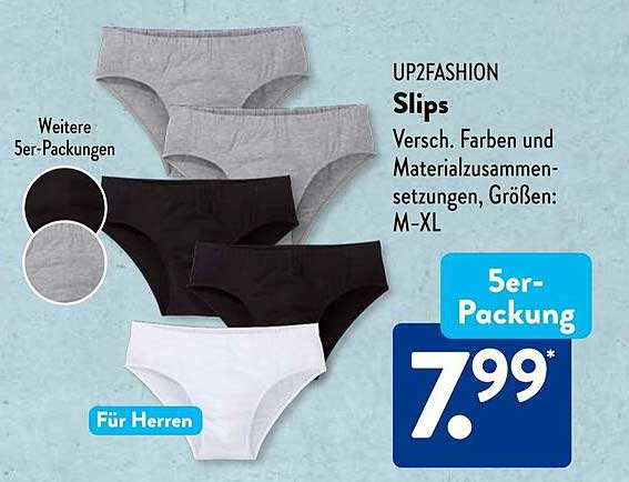 UP2FASHION Slips 5er-Packung für Herren