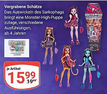 Vergrabene Schätze – Monster High Puppen