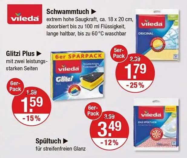 Vileda Glitzi Plus 6er Pack