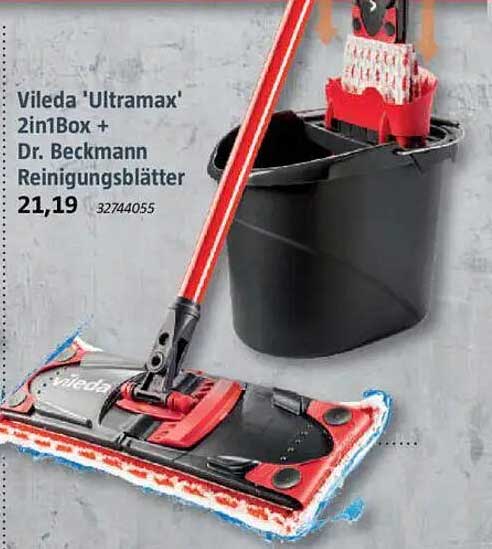 Vileda 'Ultramax' 2in1Box + Dr. Beckmann Reinigungsblätter