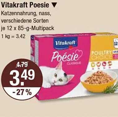 Vitakraft Poesie - Katzennahrung, nass, verschiedene Sorten