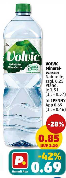 VOLVIC Mineralwasser Naturelle 1,5L