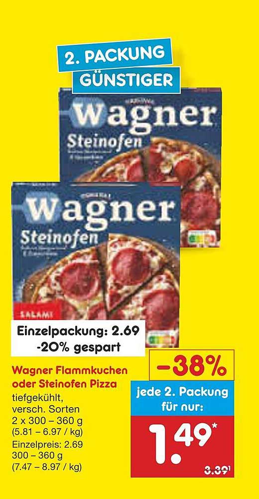 Wagner Flammkuchen oder Steinofen Pizza