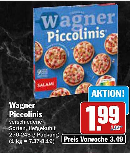Wagner Piccolinis - verschiedene Sorten, tiefgekühlt