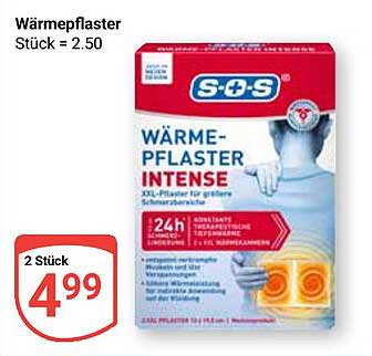 Wärmeplaster Intense - 2 Stück für nur 4,99 €