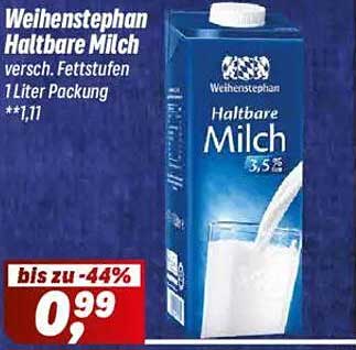 Weihenstephan Haltbare Milch 1 Liter