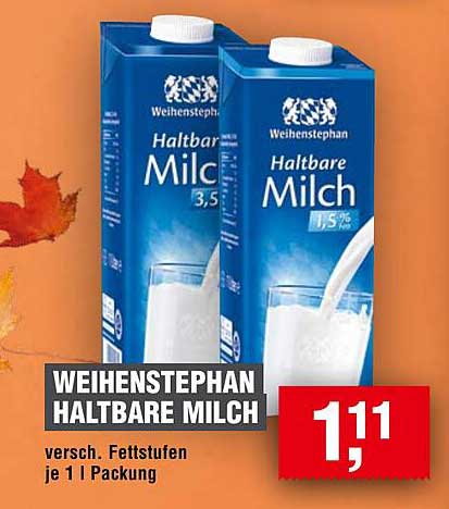 WEIHENSTEPHAN HALTBARE MILCH