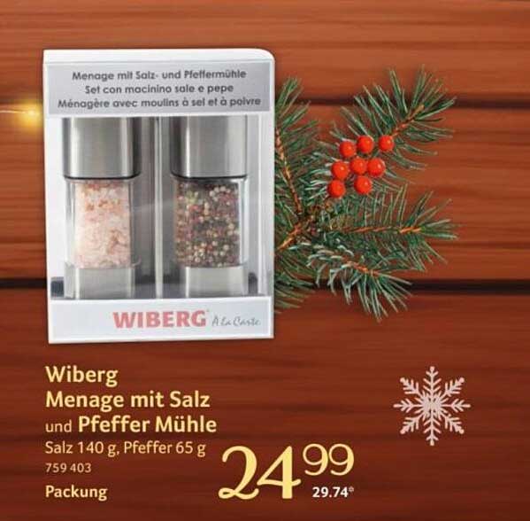 Wiberg Menage mit Salz und Pfeffermühle