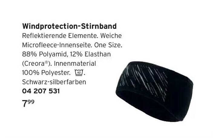 Windprotection-Stirnband
