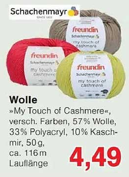 Wolle »My Touch of Cashmere«, verschiedenfarbig