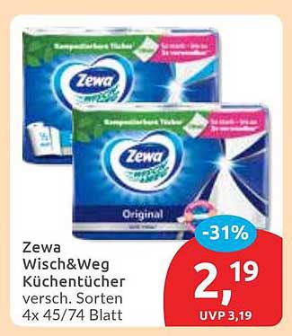 Zewa Wisch&Wechsel Küchentücher 4x 45/74 Blatt