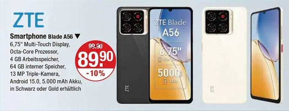 ZTE Smartphone Blade A56