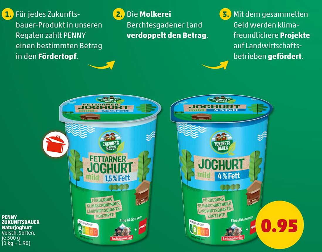 Zukunftsbauer Joghurt 1,5% Fett und 4% Fett