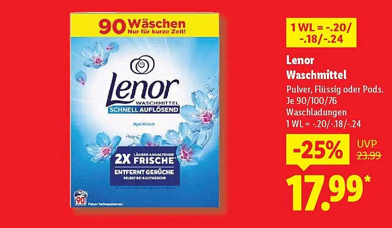 Verwunderlich Waschmittel Angebot Lidl Bild