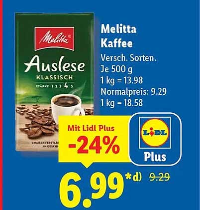 Elegantes Melitta Kaffee Angebot Nãchste Woche Ebenbild
