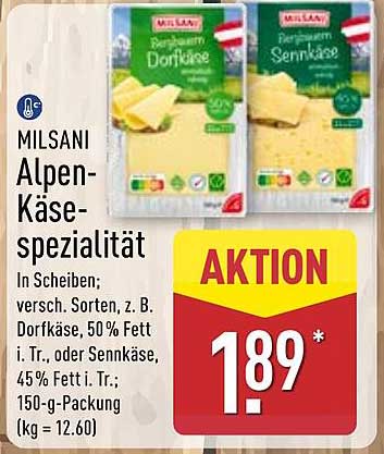 MILSAN Alpen-Käse-spezialität