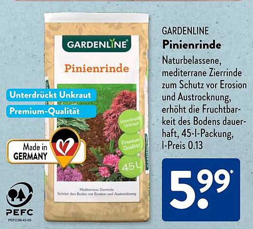 GARDENLINE Pinienrinde