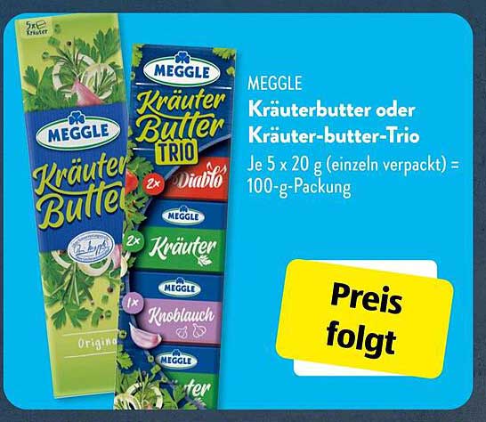 MEGGLE Kräuterbutter oder Kräuterbutter-Trio