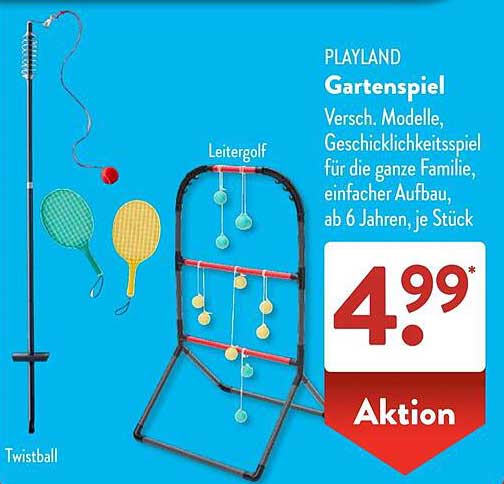 PLAYLAND Gartenspiel - Verschiedene Modelle für die ganze Familie