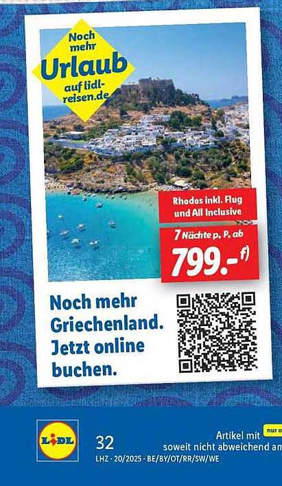 7 Nächte auf Rhodos inkl. Flug und All Inclusive ab 799,- €