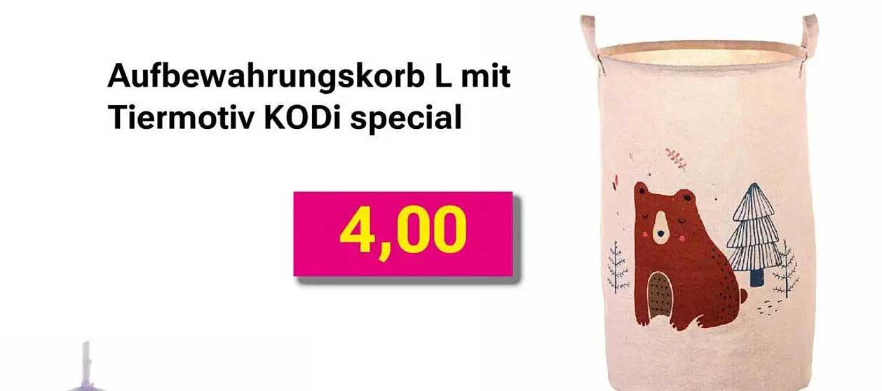Aufbewahrungskorb L mit Tiermotiv KODi special