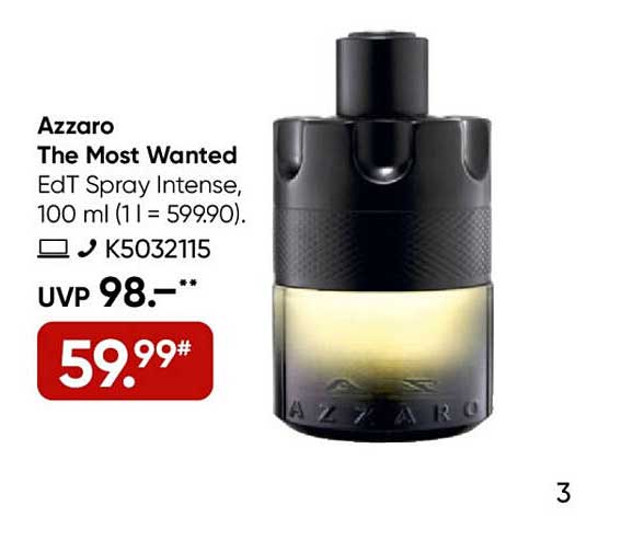 Azzaro The Most Wanted EdT Spray Intense, 100 ml