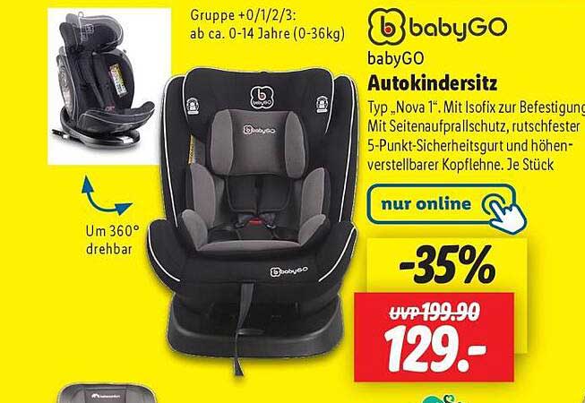 babyGO Autokindersitz Typ Nova 1