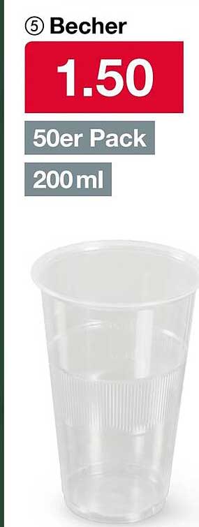 Becher 50er Pack - 200 ml