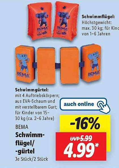 BEMA Schwimmflügel-/gürtel