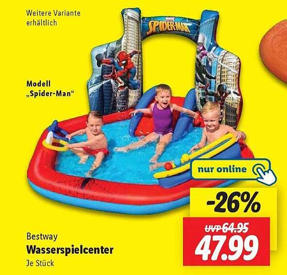 Bestway Wasserspielcenter Modell „Spider-Man“