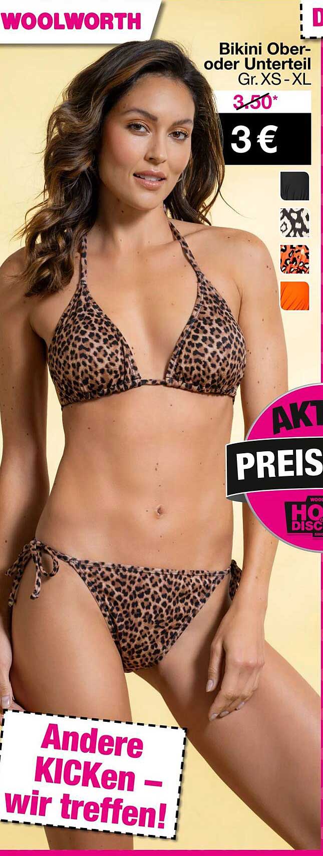 Bikini Ober- oder Unterteil Gr. XS–XL