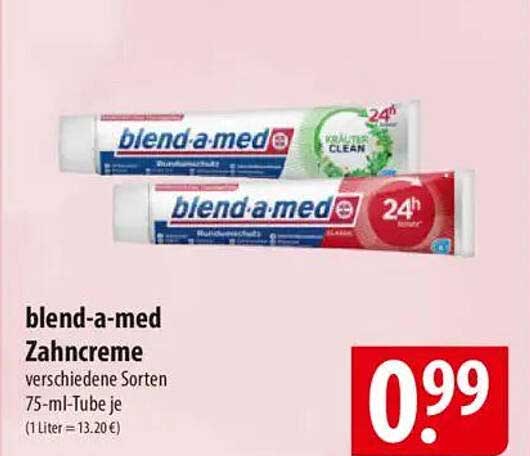blend-a-med Zahnpasta verschiedene Sorten 75 ml je Tube