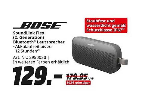Bose SoundLink Flex (2. Generation) Bluetooth® Lautsprecher