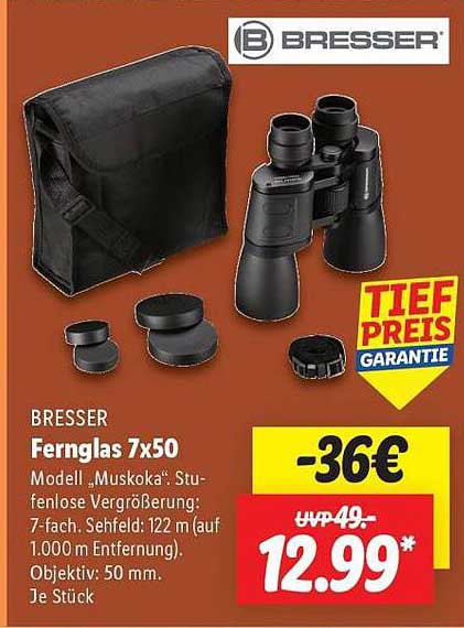 BRESSER Fernglas 7x50