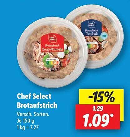 Chef Select Brotaufstrich - Verschiedene Sorten, je 150 g