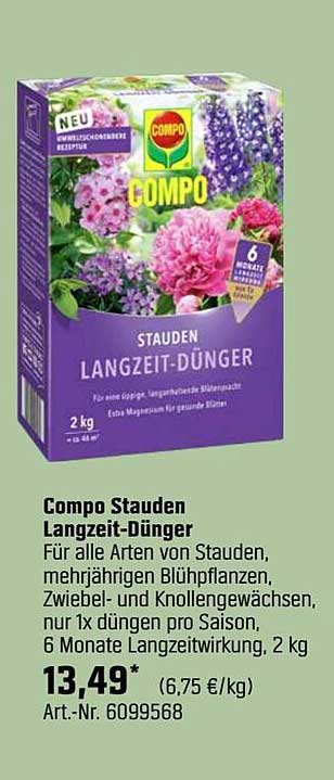 Compo Stauden Langzeit-Dünger 2 kg