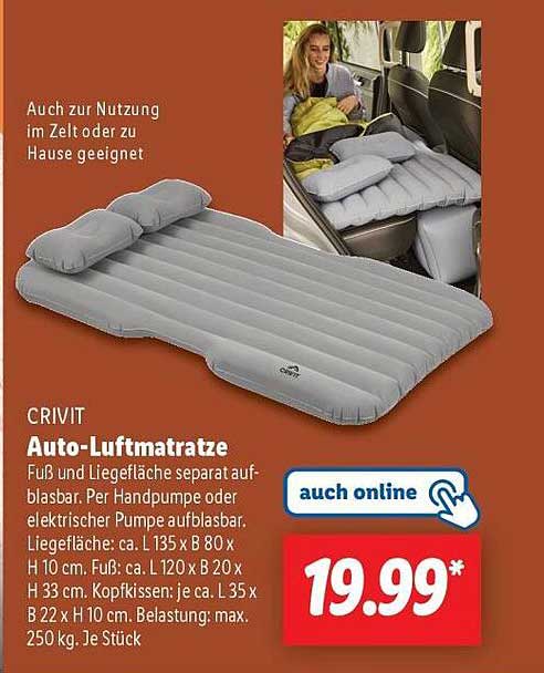 CRIVIT Auto-Luftmatratze