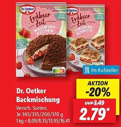 Dr. Oetker Backmischung Erdbeer-Zeit