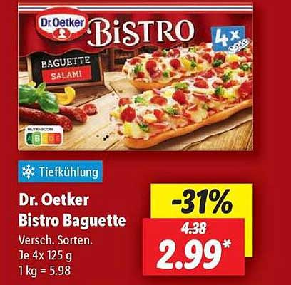 Dr. Oetker Bistro Baguette - Verschiedene Sorten