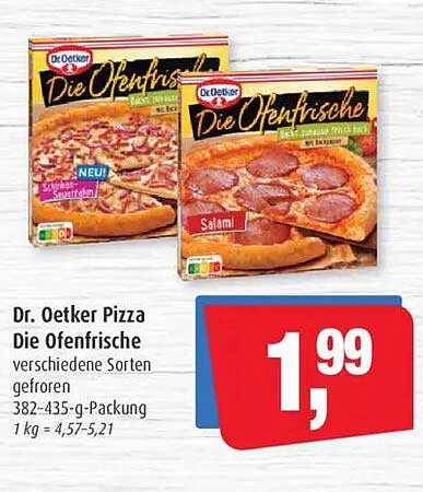 Dr. Oetker Pizza Die Ofenfrische - Verschiedene Sorten gefroren
