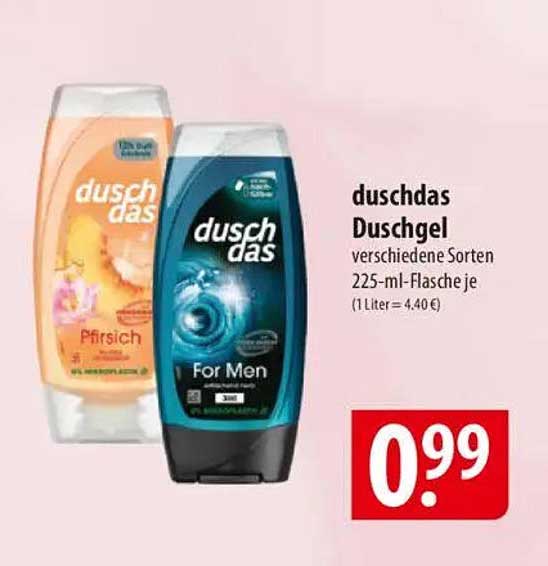 duschdas Duschgel 225 ml verschiedene Sorten