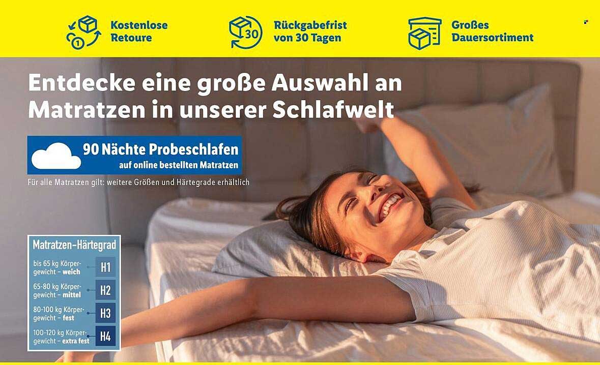 Entdecke eine große Auswahl an Matratzen in unserer Schlafwelt